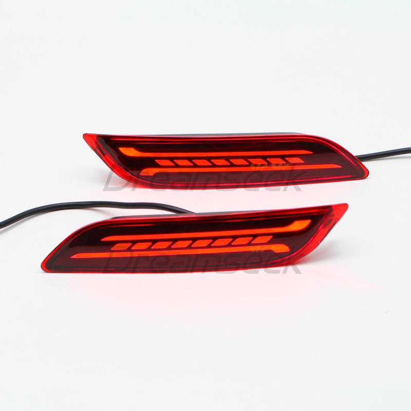 LED Reflector Rear Bumper Tail Light For Toyota Camry XV70 2018 Brake Fog Lamp W/ Dynamic Turn Signal