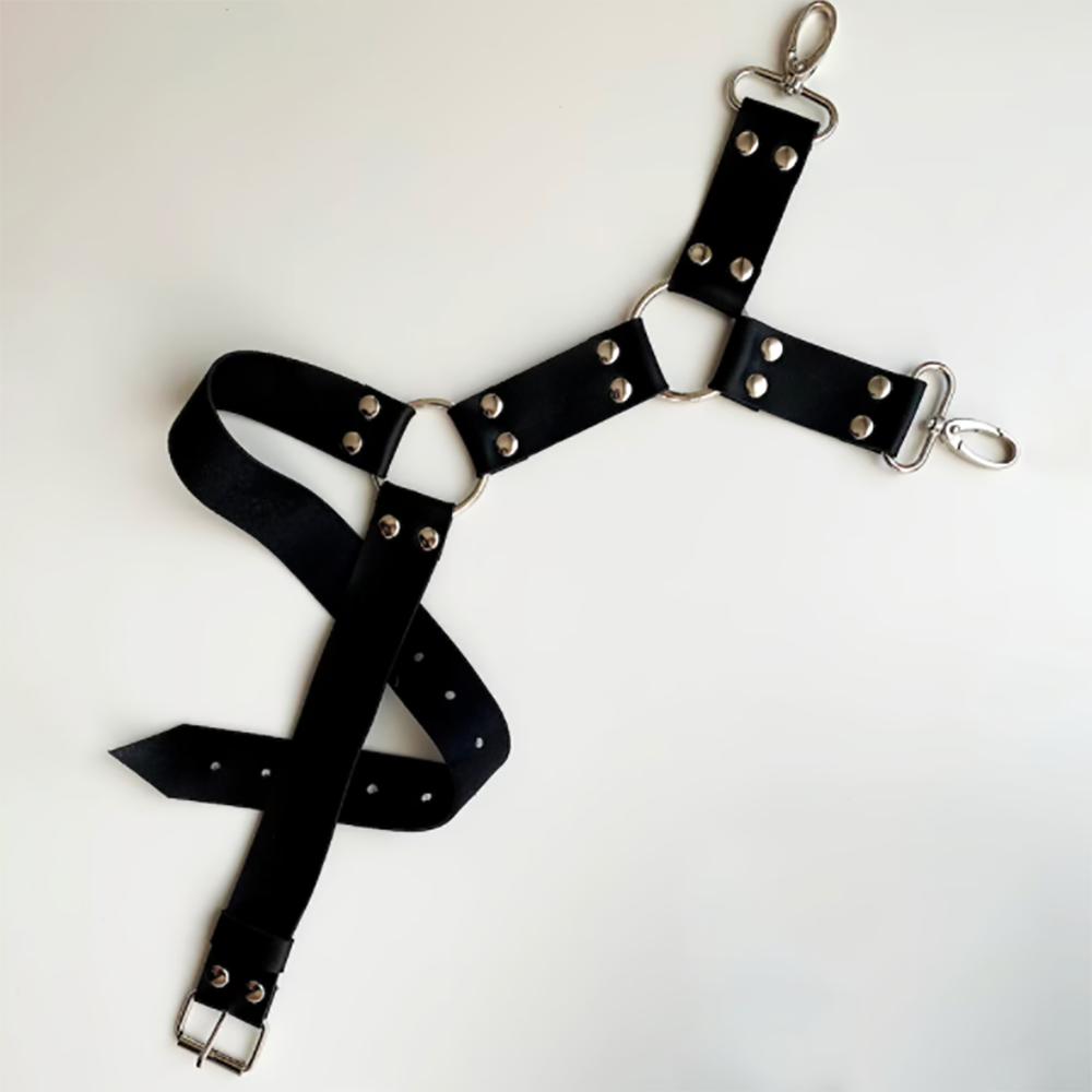 Leather Leg Harness Goth Thigh Harness Straps Sexy Garter Belt Bdsm Bondage Body Suspenders for Jeans Pants Men Accessories