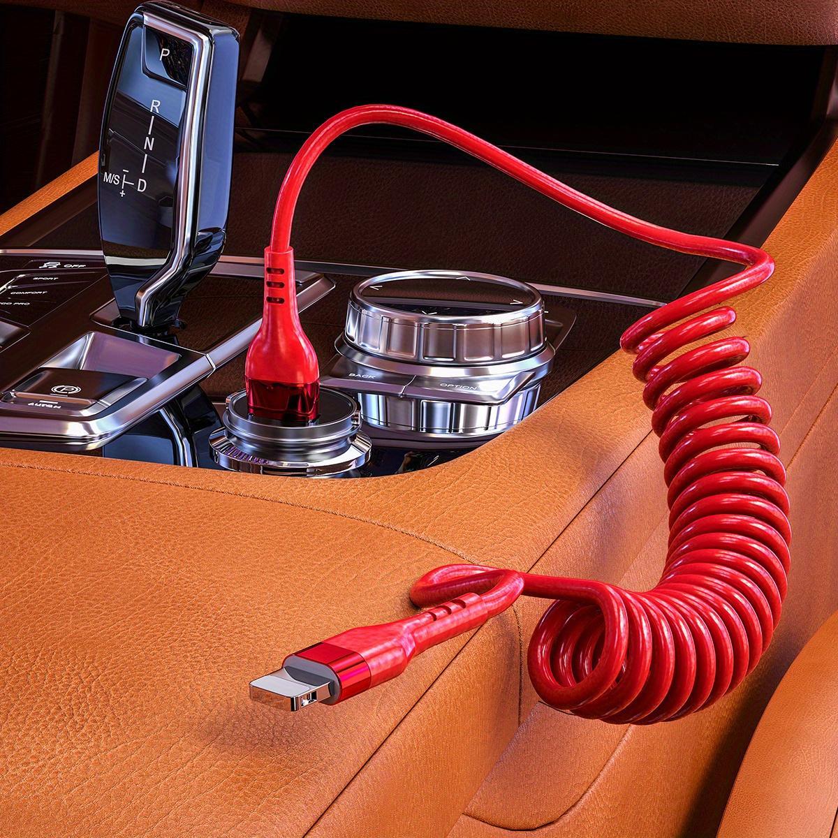 

Спиральный кабель передачи данных Apple красный