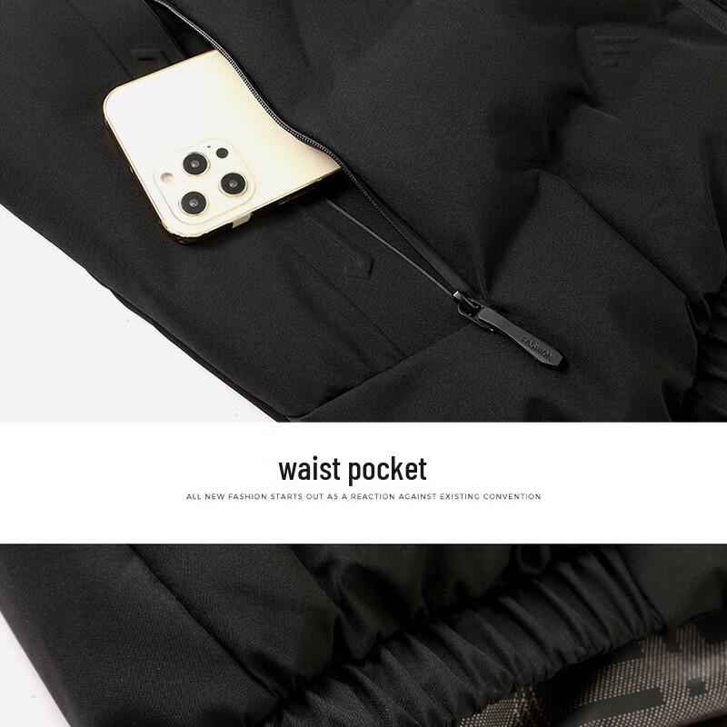 FIRS Men's Winter Padded Jacket with Detachable Hood