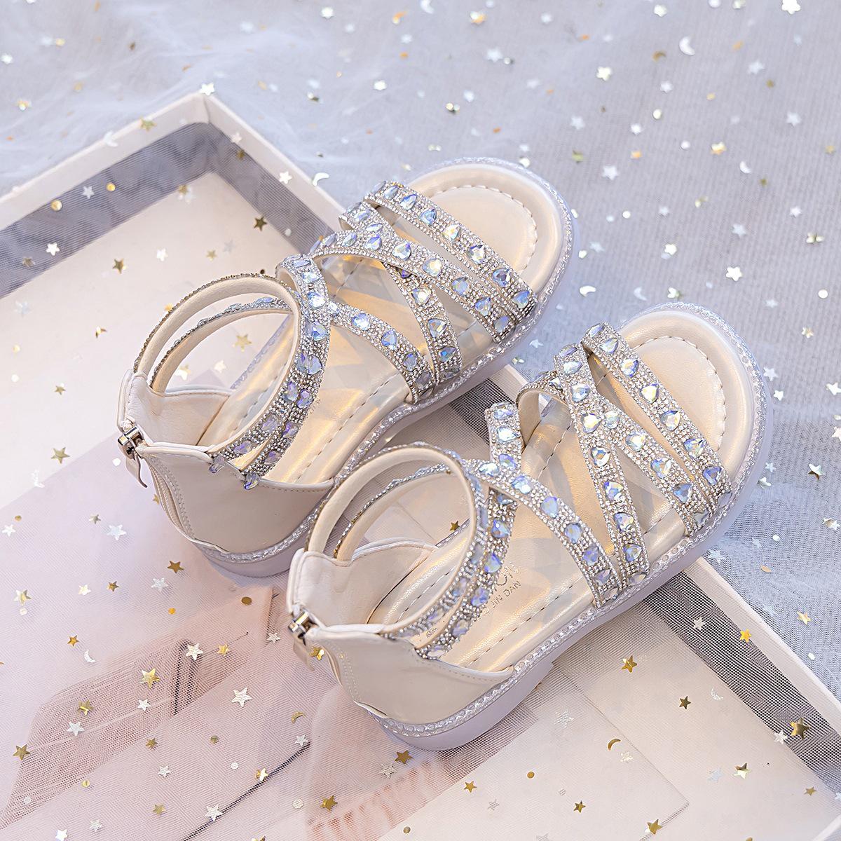 2026 Girls  Soft-Soled Roman Sandals for Summer - Princess Style for Big and Little Kids 31
