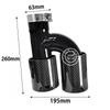 BMW M Style Doppel-Endrohr aus Kohlefaser, 93 mm