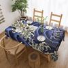 Great Wave Off Kanagawa Vintage Japanese Tablecloth Rectangular Waterproof Table Cover Cloth for Dining Room