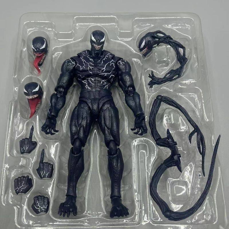 Carnage SHF Marvel Venom Let There Be Carnage Movie Version Articulated Action Figure Model Toy Collectible Display Figurine Toy чёрный