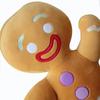 Ginger Adorable Bread Plush Toy Stuffed Caramel Chocolate Gingerbread Man Cushion Christmas Tree House Bow Ring Decor Xmas Deer