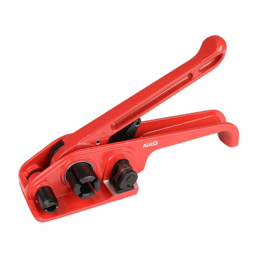 IWISS SD-330 (SEAL200) Manual Strapping Machine for Resin Bands, Drum Winding Tightener, Binding Machine with 200 Seals Included