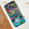 Colourful Flower Painting Art Case For iPhone 15 16 14 13 12 11 Pro Max Plus X XR XS Max 12 13 Mini Soft Bumper Cover
