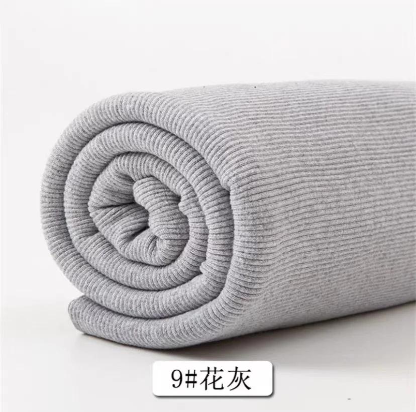 Cotton Stretch Ribbed Knit Fabric, Neckline, Cuffs, Hem, Cinched Elasticated Garment Fabric, Pregnant Woman Belly Support