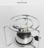 Metal Coffee Pot Stove Rack with Alcohol Lamp – Round Moka Rack for Teapot or Flower Holder