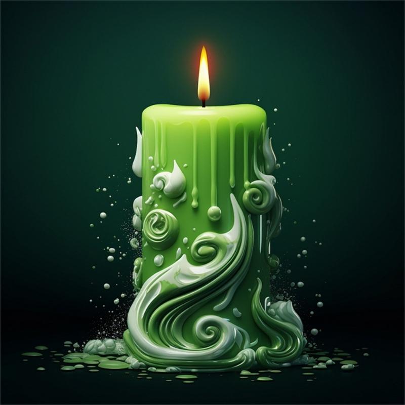 Carved Cylinder Candle Mold, Candle Mold for DIY Candle Gypsum Ornaments Home Decorations, Epoxy Resin Casting