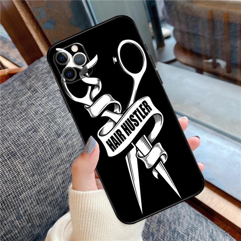 Barber Hair Stylist Phone Case For iPhone 16 15 14 12 11 13 Pro Max 12 13 mini XR 15 16 Plus 16e Cover Shell