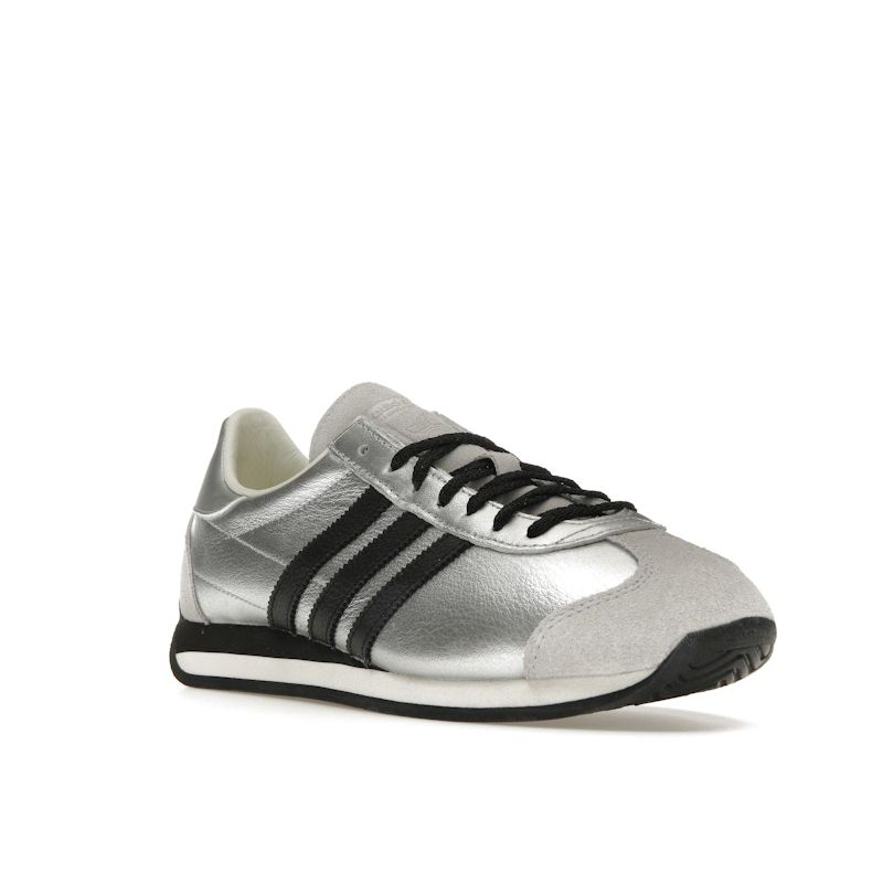 adidas Originals Country OG Off White Core Black Silver Metallic JH6337 Women's Casual Shoes