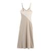 Jnleaog Autumn New Women Clothes Western Style French Style Design Patchwork Midi Dress 5029 116