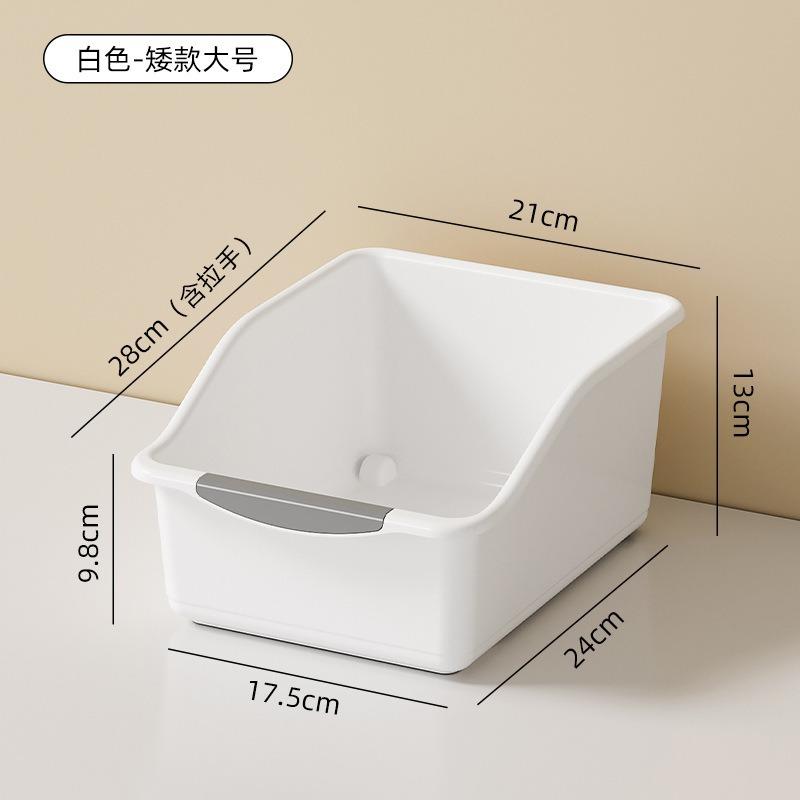 Kitchen Organizer Box Household Large Capacity Multifunctional Cabinet Plastic Storage Box Pulley