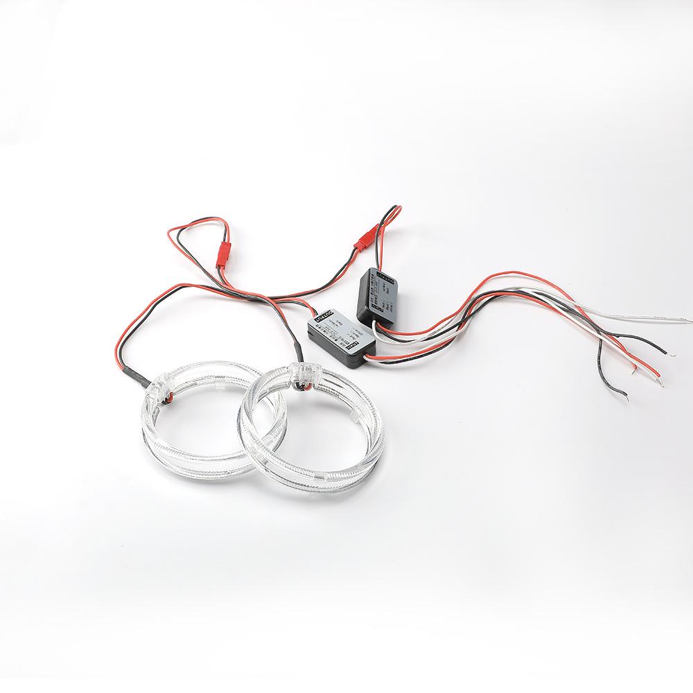 Universal LED Dual Lens Angel Eye Fog Light with High Brightness for Daytime Running and Enhanced Visibility