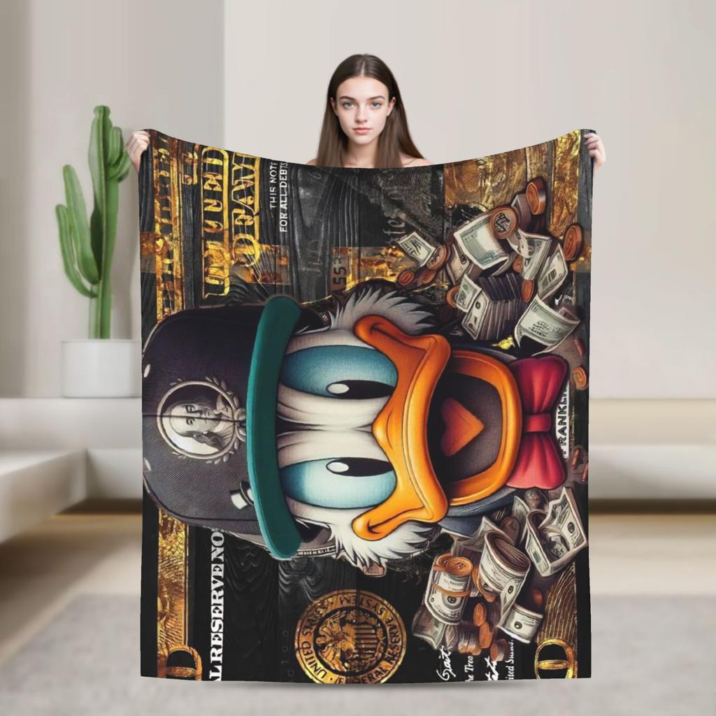 Play money Blanket Quality Super Soft  Throw Blanket Winter Airplane Travel Couch Chair Sofa Bed Novelty Bedspread