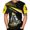 Personalized Name 3D All Over Print Men's Cycling T-Shirts Short Sleeve Oversized Bicycle Biking Tee Shirts For Men Streetwear