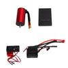 RC Brushless Motor Set 2150KV with 120A Brushless ESC Dual Fan Heat Sink Program Card Combo Set For Traxxas 1/8 RC Crawler