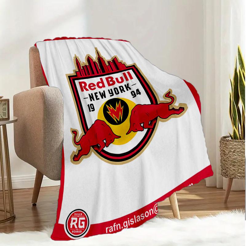 New York Bulls Crest Blanket Lightweight Ideal Bedding Blanket Perfect for Travel, Camping, Living Rooms, Offices, Sofas, Fan Christmas gift
