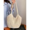 Women's Bag 2025 New Arrival Knitting Bag Mesh Bag Women's Summer Seaside Beach Bag Handmade Woven Hollowed Shoulder Bag
