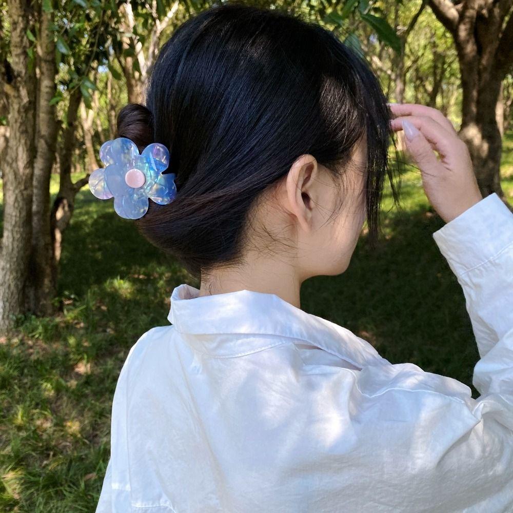 Geometry Shape Female Hair Accessories Flower Hair Claw Small Hair Clip Korean Style Headwear