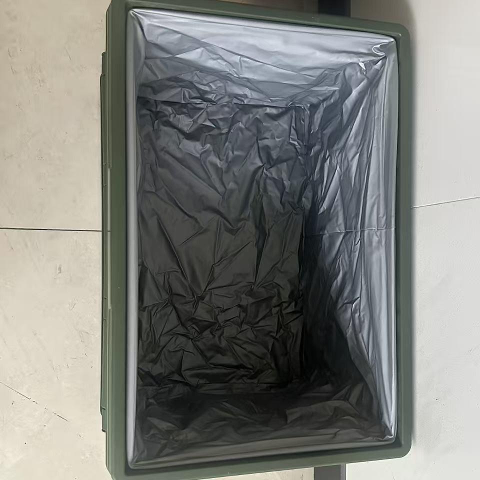 Portable Folding Picnic Basket with Wooden Top