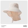 Vinyl visor big brim sun protection hat women's summer adult new UV protection outdoor sun hat empty top shell