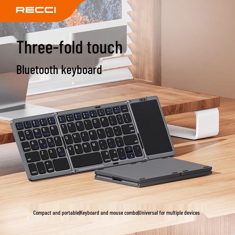 Recci RCS-K01 Tri-Fold Bluetooth Keyboard with Touchpad