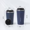 Insulated Stainless Steel Coffee Cup with Smart Temperature Display and Lid - Portable Gift for Men and Women