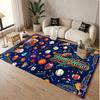 Decorative Artwork Theme Soft Crystal Velvet Rug Custom Name & Text Print Non Slip Floor Rug for Bedroom Living Room