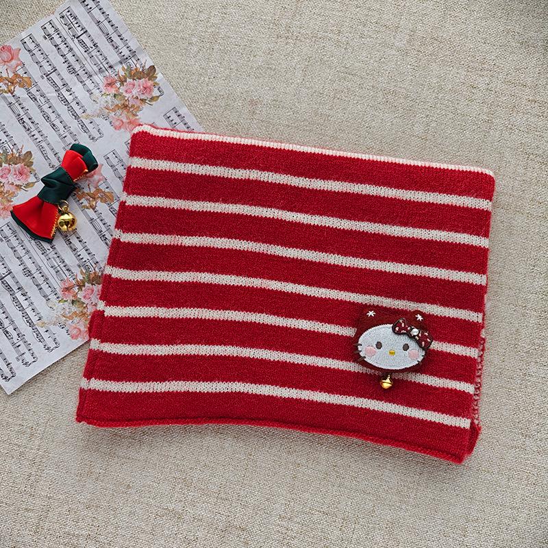 Children's 2025 Winter Red Scarf: Warm, Windproof Neck Gaiter for Girls - Cute and Protective