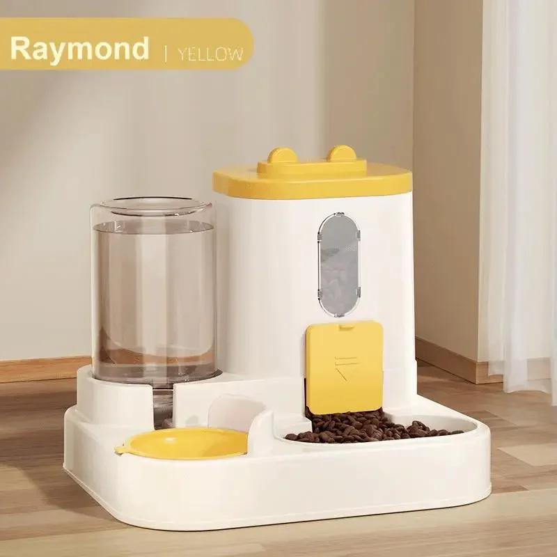 2in 1 Cat Food Dispenser Water and Food Integrated Fully Automatic Cat Food Feeding and Water Dispenser Cute Water Dispenser