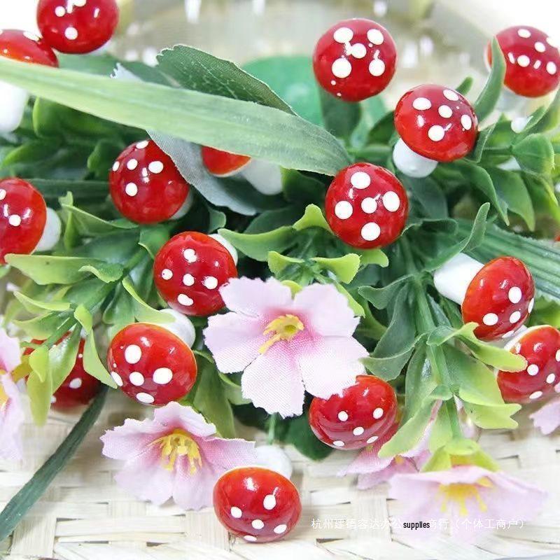 Mini Mushroom Garden Accessories: Micro Landscape Ornaments & Bonsai Figurines for DIY Jewelry