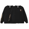 Li-Ning Printed Oversized Crew Neck Sweatshirt Unisex Tops Black AWDRB78-2