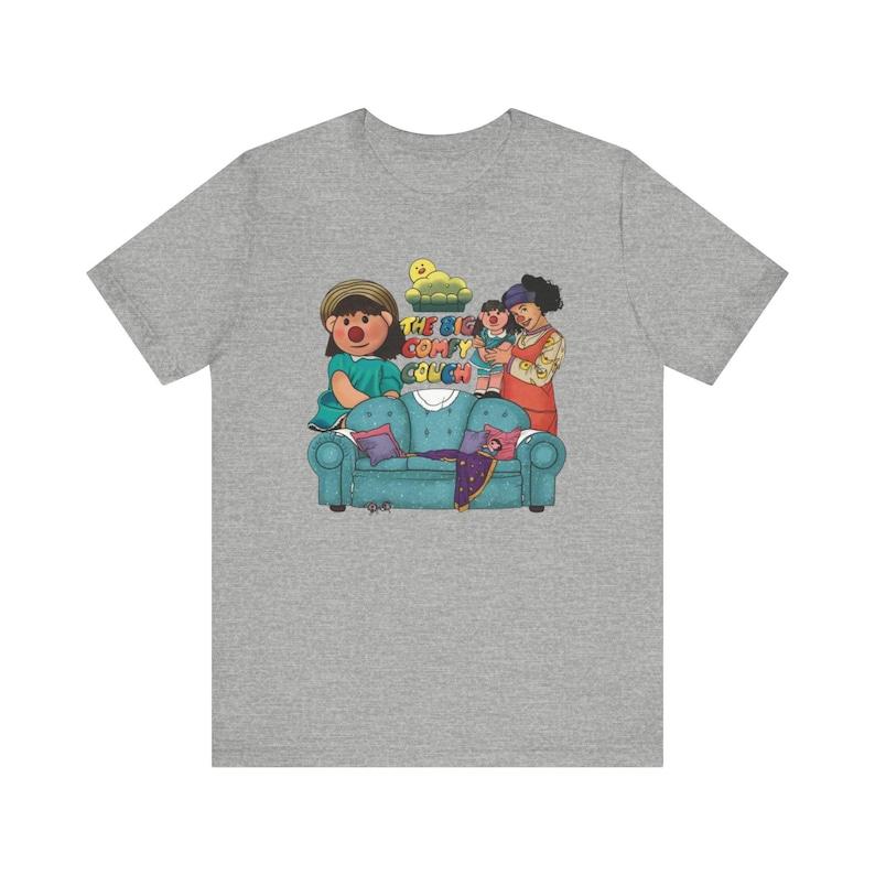 The Big Comfy Couch Retro TV Characters and Couch Unisex Bella+Canvas Short Sleeve Tee 140