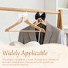 4Pcs clothes hangers Dress Hanger with Bow Pearl Bride Groom Gown Dress Tuxedo Suit  Anti Slip WoodenHanger Wedding Supplies