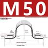 Galvanized U-Shaped Saddle Clamp for Pipes and Hoses