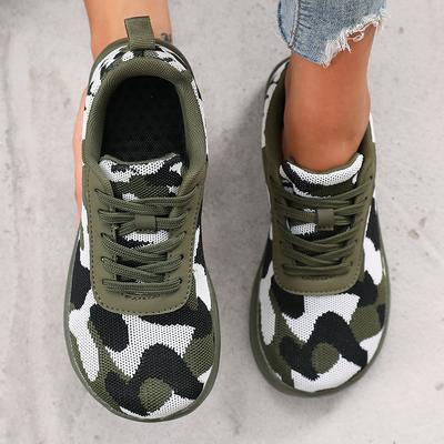 Kamuflażowe Damskie Buty WideToe Oddychająca Siateczka Wygodne Płaskie Podeszwy Buty Bosonogie Nowe Miękkie Podeszwy Chaussure De Męskie Sneakersy