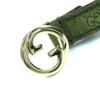 Excellent GUCCI Belt Interlocking G Buckle GGPattern Suede Leather Narrow Belt 768431 Used