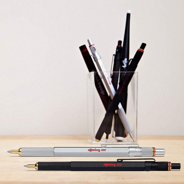 Rotring 800 Black Ballpoint Pen (Retractable, Oil-Based) 2032579