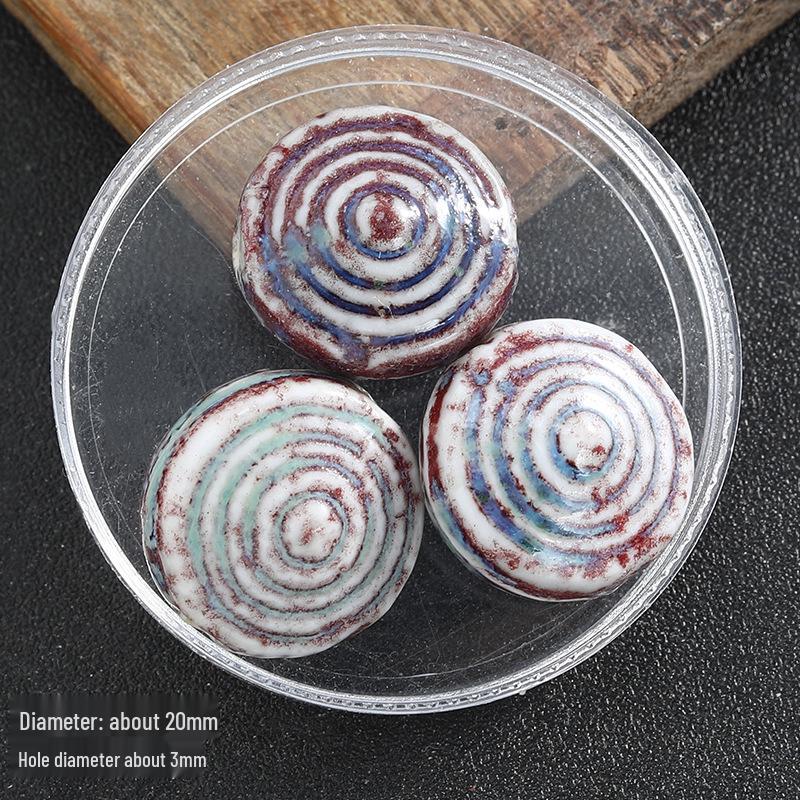 Handmade Ceramic Beads: Irregular, Windmill Design for DIY Necklace and Jewelry Making
