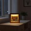 Farmhouse Night Light Switch 3D Embossed Village Lighting Level Three Brightness Levels Redwood