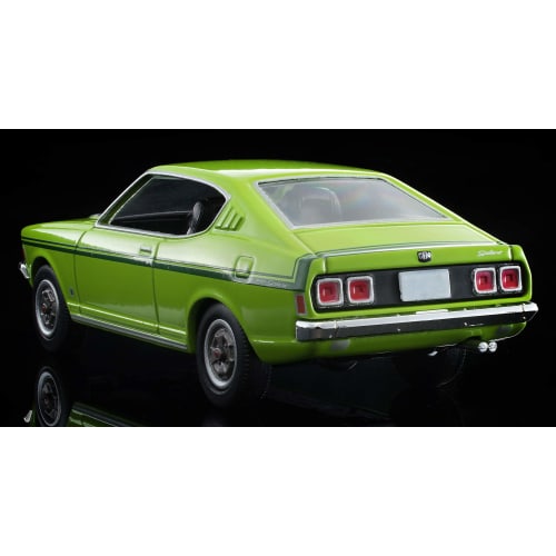 TOMYTEC Tomica Limited Vintage Neo 1/64 LV-N204d Mitsubishi Colt Galant GTO MR 1970 Model, Yellow-Green, Finished Model