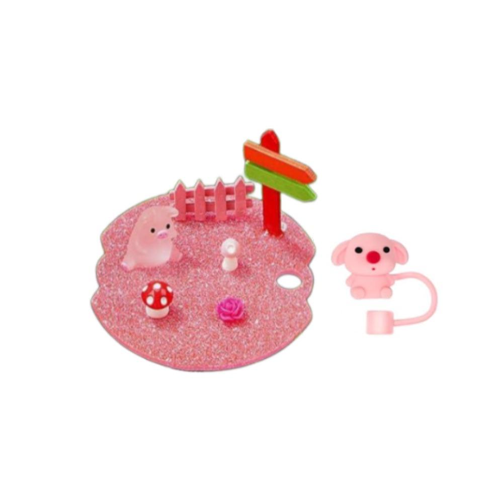 Personalized Bling Water Bottle Lid Charms Dustproof DIY Lid Topper Ornament Handmade Silicone Straw Cover Travel