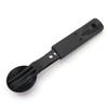 Multifunktionelles Campingmesser Outdoor-Set Edelstahlbesteck mit Pfeife Löffel Gabel Winddichte Kombinationsausrüstung