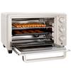 21L Mini Countertop Oven 100 degrees C 230 degrees C Adjustable Temp Cream White