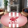 1pc L-Liverpool Carpet, Round Rug, Comfortable, Suitable for Entryways, Living Rooms, Office, And Bedrooms, Christmas Decoration