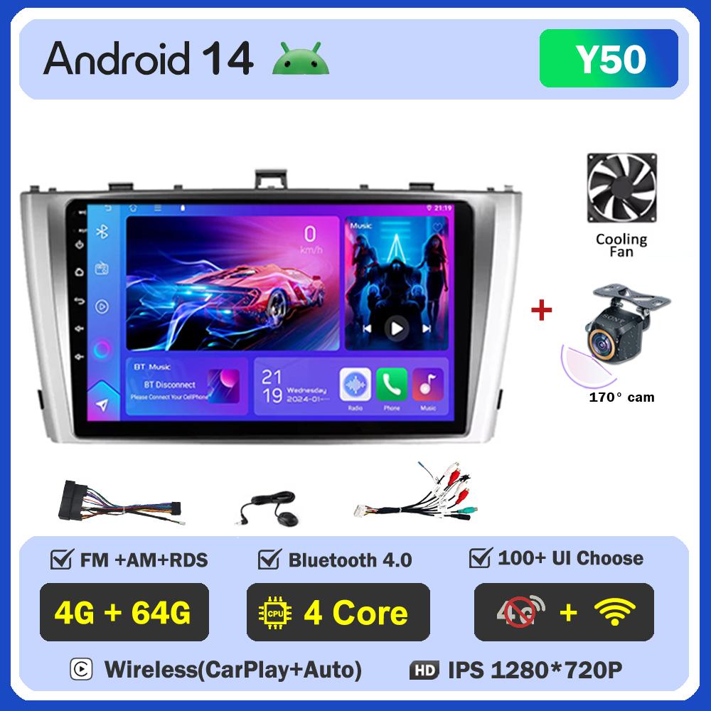 For Toyota Avensis 3 T27 2008-2015 Car Radio Player Car Carplay Screen Autoradio Mirror Link Android Auto Touch Screen 8 Core