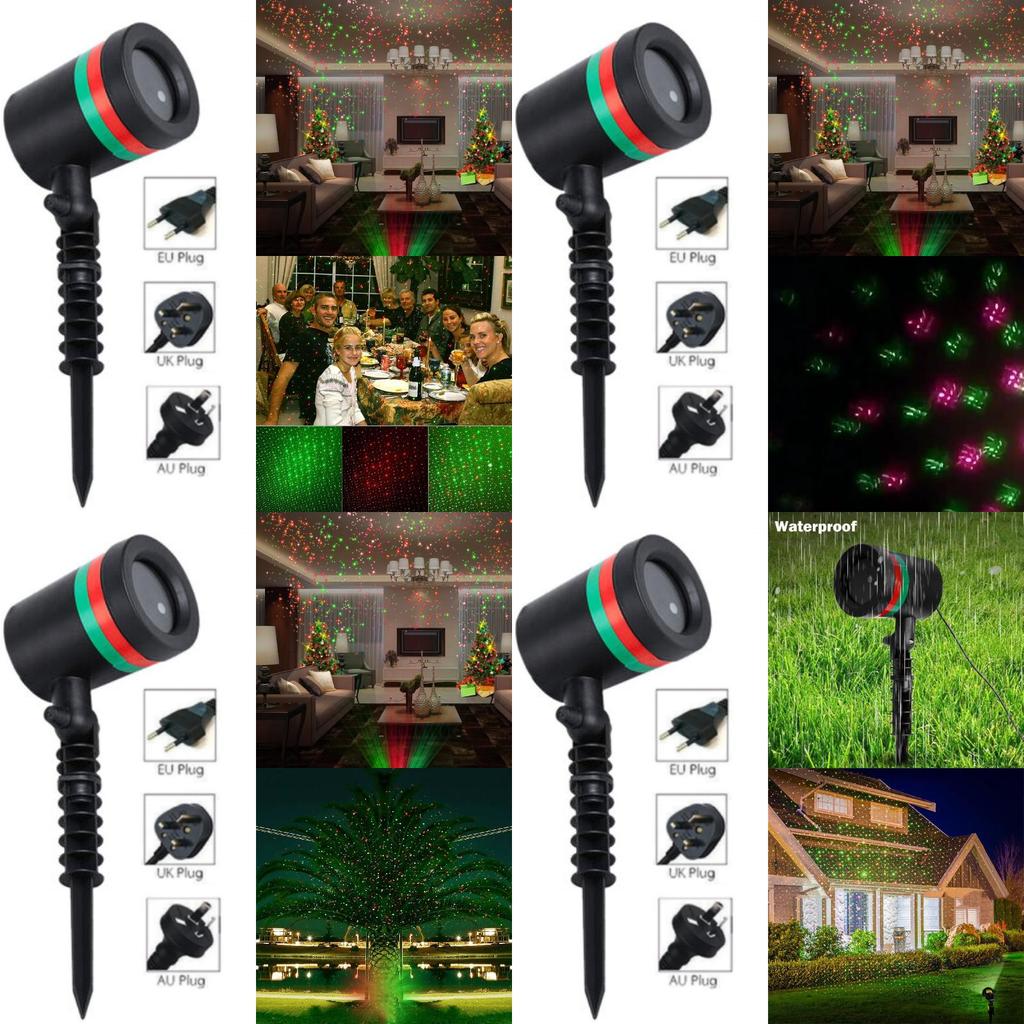 Vibrant Starry Sky Laserlight Christmas Projector Ideal For Outdoor Decorations