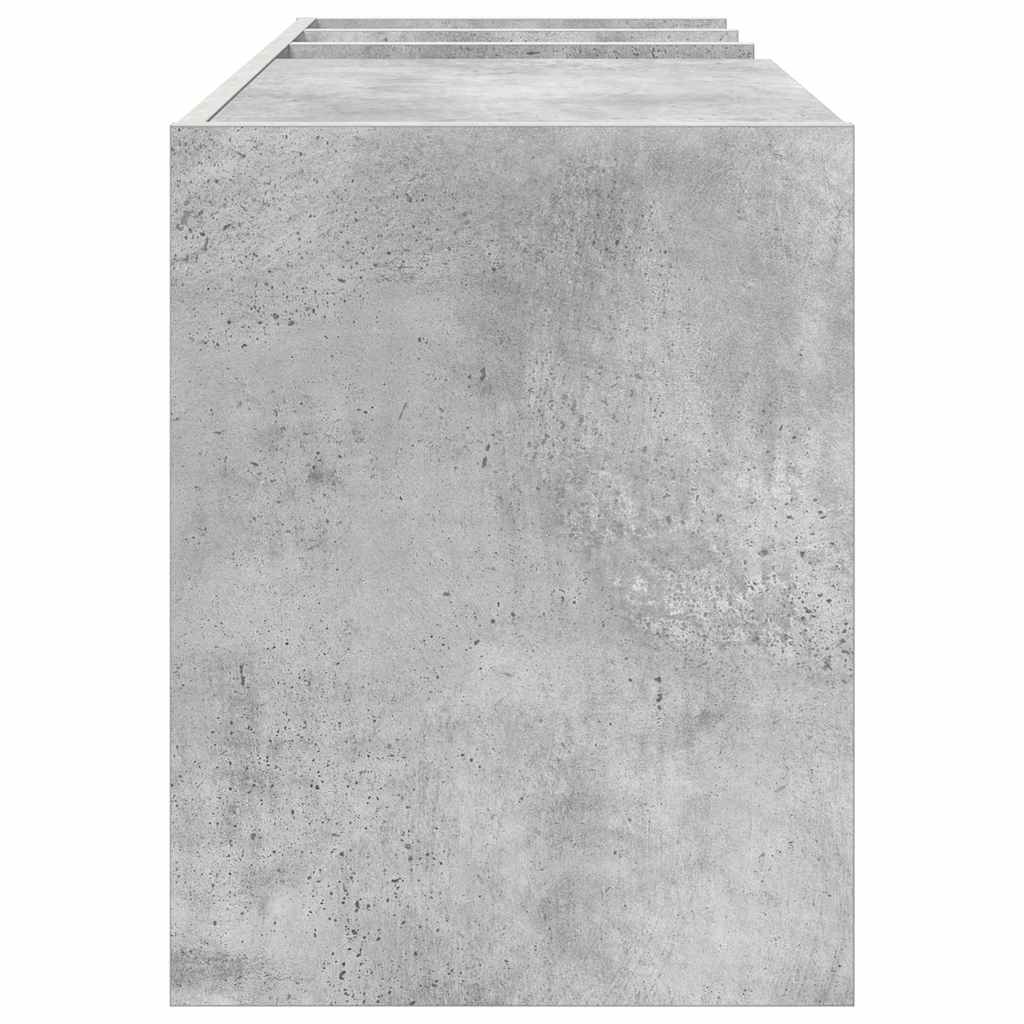 Vinyl Record Cabinet Concrete Grey 78.5 x 35 x 45 cm Particleboard